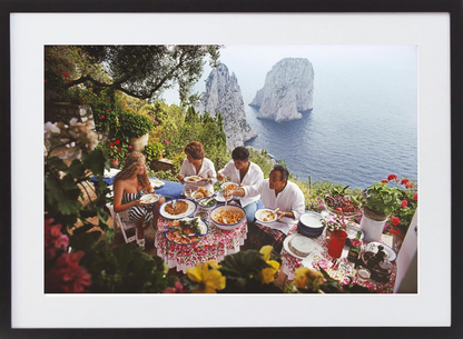 Dining Al Fresco On Capri - 390 x 590, Black image